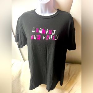 Machine Gun Kelly XX Tour Graphic Concert Band T-Shirt Adult Sz Large Black Pink